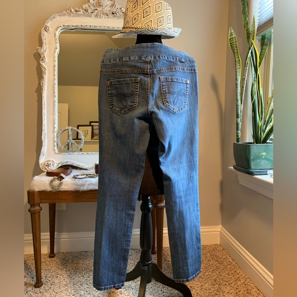 JAG Jeans Slipon Jeggings Wide Waist Band Size 4P - Picture 6 of 7